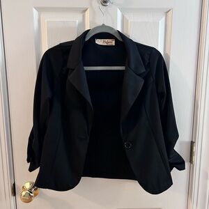 Hybrid & Company Black Blazer Women's